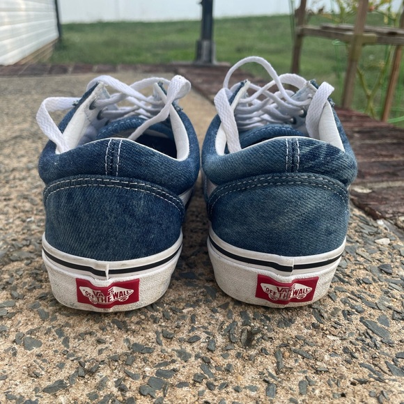 Women’s Vans Old Skool Denim Low Top Sneakers - Picture 3 of 10